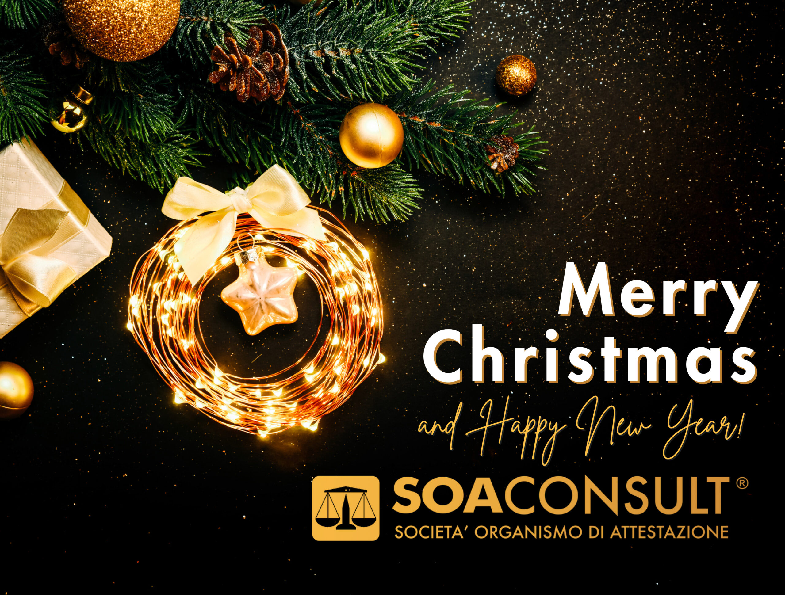 Soa Consult augura un sereno Natale ed un felice anno nuovo.